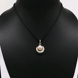 Pearl Moon Pandent Pure Silver