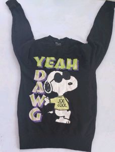 Peanuts Snoopy "Yeah Dawg" Graphic Sweatshirt