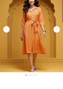 (New with tags) Here&amp;Now Orange Shirt Dress