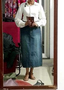 Offer ur price New Denim long skirt