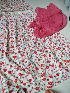 Elegant Rose Floral Rajputi Style Lehenga Set with