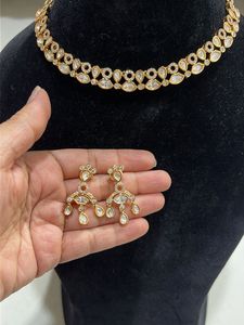 Brand new Gold-Toned Necklace &amp; Earring Set