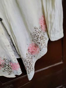 Boho Embroidered Button-Up Top