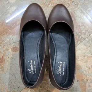 Leather Wedges Ballerina / shoes
