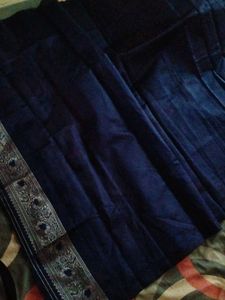 Elegant Blue Banarasi Silk Saree