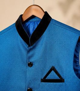 Men's Blue Nehru Jacket