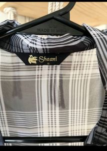 Black &amp; White Checked Shirt