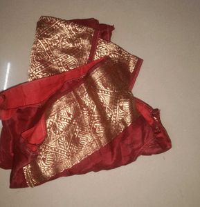 Silk Jari Maroon Blouse
