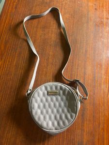 Quilted Round Crossbody Bag