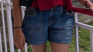 Classic Blue Denim Shorts