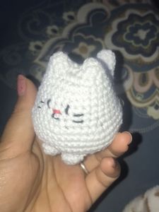 Crochet Cat Figurine