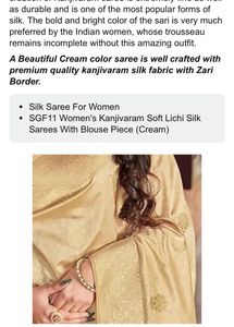 Elegant Gold Saree