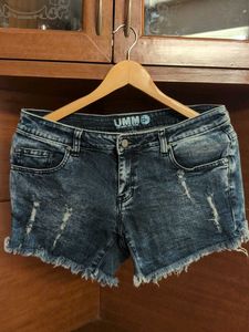 UMM Distressed Denim Shorts