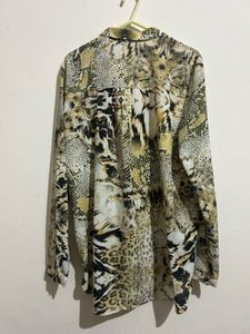 Stylish Animal Print Blouse