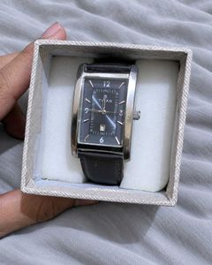 Original Titan Black Dial Tank Watch