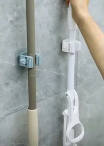 Wall Mounted Mop &amp; Broom Holder Clip (Pack of 2)