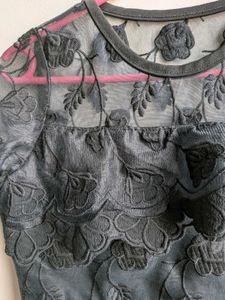 Elegant Black Lace Dress