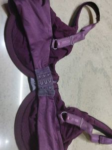 Purple Full Coverage Bra