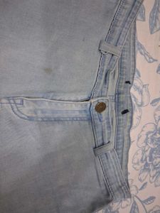 Light Wash Wide Leg Denim Jeans