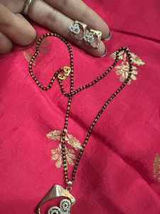 Elegant Mangalsutra Set with Earrings