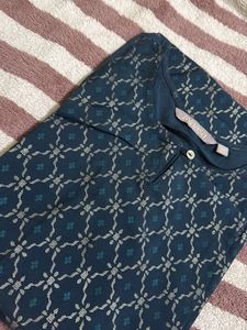 Stylish Teal Printed Kurta