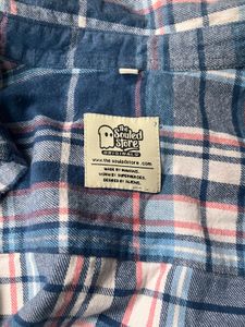 Men's Blue Plaid Flannel Shirt
