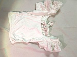 White coquette ruffle sleeves top