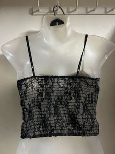 Black Lace Corset Top