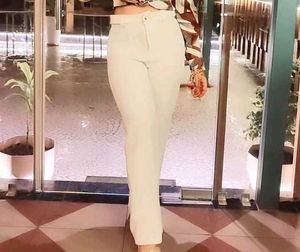 pant Elegant White Casual Trousers, whi