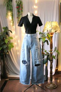 Zara Polo neck Crop Top