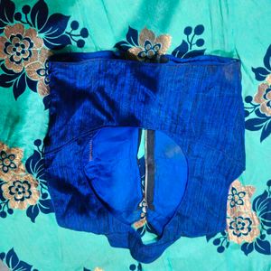 blue lehnga choli dupatta