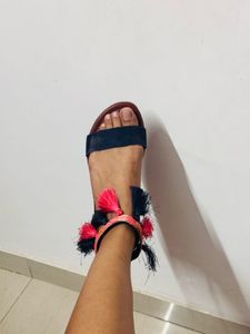 Luna Blu Sandals with Tassels