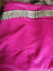 Pink saree
