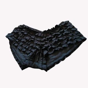 Cute Black Ruffle Shorts