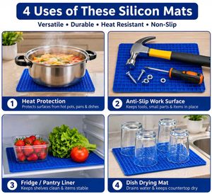 Blue Silica Gel Anti Hot Heat Resistant Pot holder