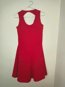 red mini dress