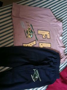 Kids Helicopter Print Pajama Set