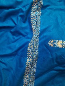 Teal Embroidered Shawl