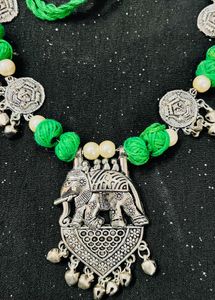 Boho Elephant Necklace Set