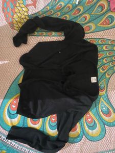 Black Hoodie Top