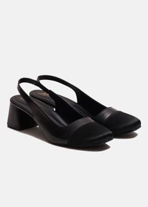 Elegant Black Slingback Heels
