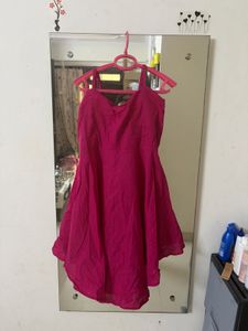 Vibrant Pink Sleeveless Dress