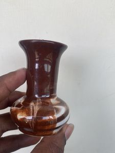 Small Brown Ceramic Vase