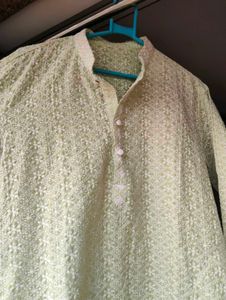 Embroidered Cotton Kurta