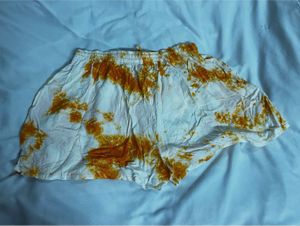 Tie-Dye Shorts in orange