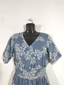Pastel Floral Printed Dress (Women's)