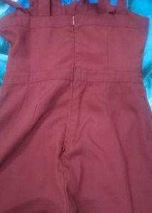 Elegant Maroon Jumpsuit