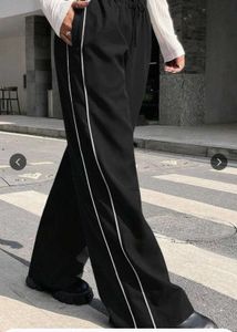 Stylish Black Wide Leg track pants
