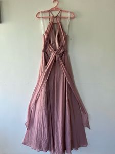new Blush peach back less bow dress👗(surplus)