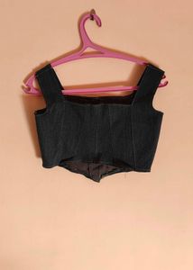 Denim Corset Top